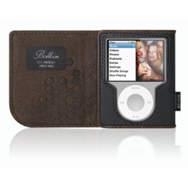 Belkin Leather Folio for iPod nano - Black / Chocolate